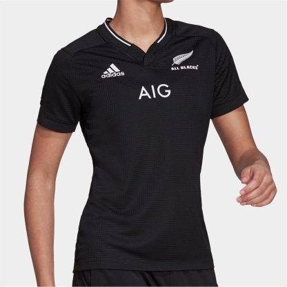 adidas New Zealand All Blacks Home Rugby Shirt 2021 Ladies