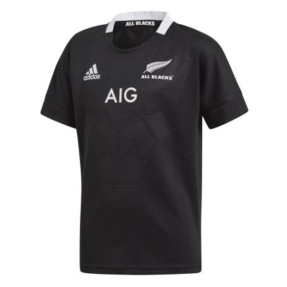 adidas New Zealand All Blacks Rugby Shirt 2018 2019 Junior